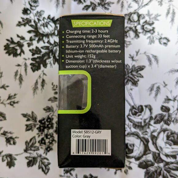 NWT SoundBot SB512 Gray Wireless Mini Water & Shock Resistant Speaker - Picture 5 of 10